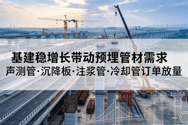 都匀基建稳增长带动预埋监测管材需求，声测管、沉降板、注浆管订单持续放量