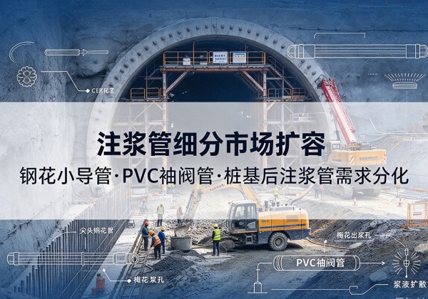 都匀注浆管细分市场扩容，隧道钢花小导管、PVC 袖阀管、桩基后注浆管需求分化